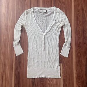 Abercrombie Ribbed Button-Down Sweater